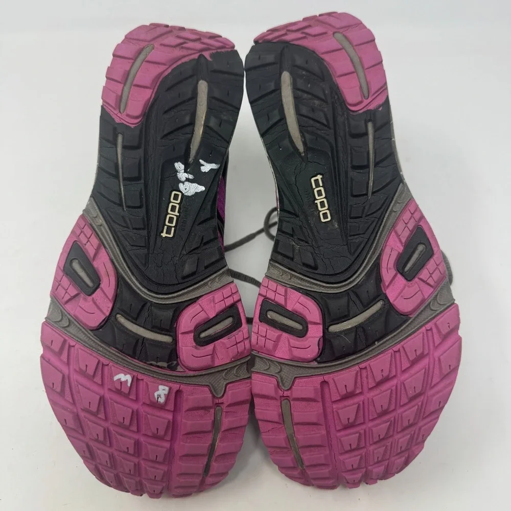 Topo Athletic Running Trail Shoes Berry Black Purple Women's Size‎ 7